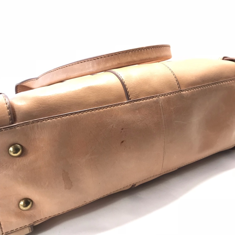 Fossil Vintage Re-Issue Camel Leather Satchel - Picture 3 of 7